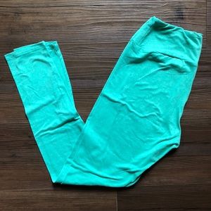 LuLaRoe Seafoam Green Leggings One Size
